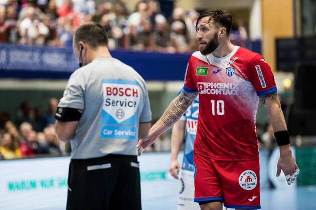 1. Handball Bundesliga; Bergischer HC - TBV Lemgo Lippe; 21.11.2019 Fabian van Olphen ( 10, TBV Lemgo Lippe), 1. Handball Bundesliga, Bergischer HC - TBV Lemgo Lippe, Solingen, Klingenhalle Copyright: xBEAUTIFULxSPORTS Wunderlx
