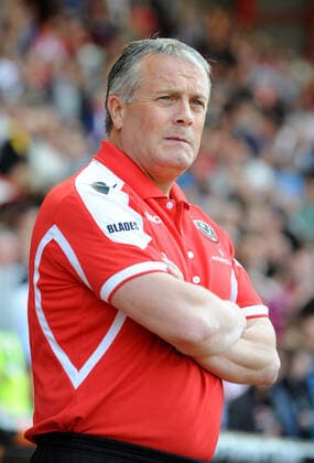 Fußball, Trainerhistorie Sheffield United von 1889 bis heute Micky Adams Sheffield United FC Manager Sheffield United V Barnsley Bramall Lane, Sheffield, England 30 April 2011  Copyright: MaryxEvansxAllstarxMichalxMayhew 12522171 editorial use only