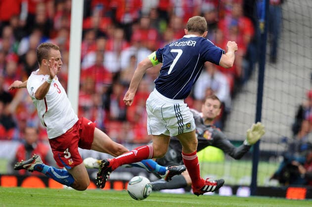 Michal Kadlec, Darren Fletcher Scores Past Jan Lastuvka Scotland V Czech Republic Scotland V Czech Republic Hampden Park, Glasgow, Scotland 03 September 2011  Copyright: MaryxEvansxAllstarxMichalxMayhew 12526483 editorial use only