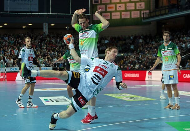 23.11.2019, xovx, Handball Bundesliga, HSG Wetzlar - TSV GWD Minden emspor, Angriff Minden, v.l. Christoffer Rambo (GWD Minden), Lenny Rubin (HSG Wetzlar), Magnus Gullerud (GWD Minden), Olle Forsell Schefvert (HSG Wetzlar), Aktion . (DFL DFB REGULATIONS PROHIBIT ANY USE OF PHOTOGRAPHS as IMAGE SEQUENCES and or QUASI-VIDEO) Wetzlar