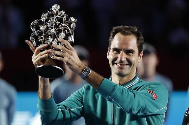 Swiss tennis player Roger Federer after a friendly match against German Alexander Zverev in the Monumental Bullring of Mexico, the one with the largest capacity in the world, which has become a tennis court for a few hours to see the legendary athlete, in Mexico City, Mexico, 23 November 2019. The Monumental Bullring of Mexico is transformed for an exhibition of Federer !ACHTUNG: NUR REDAKTIONELLE NUTZUNG!  Copyright: xJosexMendezx AME9123 20191124-637101848719616662