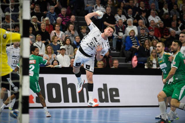 Nikola Bilyk (THW Kiel, 53), Handball-Bundesliga, Liqui-Moly-HBL, Männer, 14. Spieltag, THW Kiel vs SC DHfK Leipzig, 24.11.19 Kiel Sparkassen Arena Schleswig-Holstein Germany