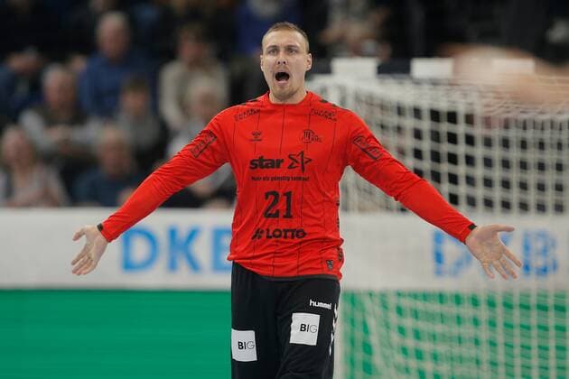 1.Handball Bundesliga THW Kiel - SC DHfK Leipzig, Kiel, 24.11.2019 Torwart Dario Quenstedt ( Kiel, 21 ) Copyright: xBEAUTIFULxSPORTS DRPx