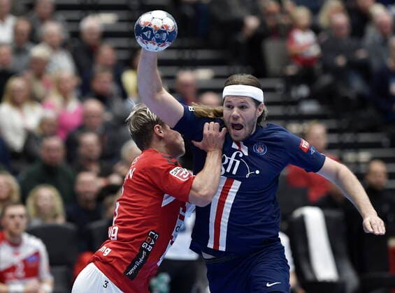 CPSG s Mikkel Hansen. L herrehaandbold: Aalborg Handbold - Paris Saint-Germain i Jutlander Bank Arena i Aalborg soendag den 24. november 2019. , Aalborg Denmark Copyright: RenexSchützex cop106 spdk20191124-170654-L