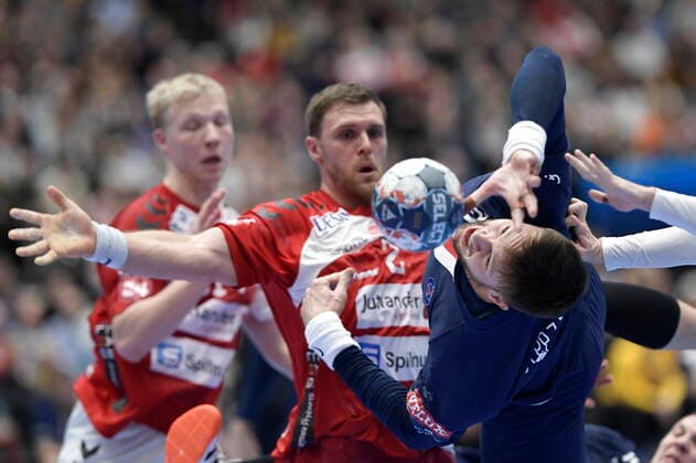 CL herrehaandbold: Aalborg Handbold - Paris Saint-Germain i Jutlander Bank Arena i Aalborg soendag den 24. november 2019. , Aalborg Denmark Copyright: RenexSchützex cop106 spdk20191124-173157-L