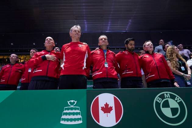 MADRID, SPAIN - NOVEMBER 24: Team of Canada during the Final match between Spain and Canada of Davis Cup by Rakuten Madrid Finals 2019 at Caja Magica on November 24, 2019 in Madrid, Spain. (Photo by Diego Souto Kosmos Tennis) Cordon Press