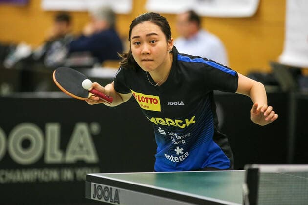 despor 24.11.2019 Tischennis 1.Bundesliga Damen TSV 1909 Langstadt-ttc berlin eastside emspor, emonline, oespor, v.l., Cheng Hsien Tzu (TSV Langstadt Tischtennis Damen 1.Bundesliga) Foto: Joaquim Ferreira *** despor 24 11 2019 Tables 1 Bundesliga Women TSV 1909 Langstadt ttc berlin eastside emspor, emonline, oespor, v l , Cheng Hsien Tzu TSV Langstadt Table tennis Women 1 Bundesliga Photo Joaquim Ferreira Copyright: JoaquimxFerreira