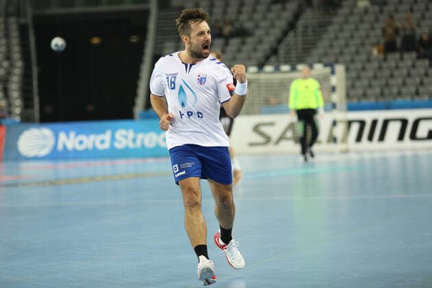 Zagreb, 24.11.2019. - Arena Zagreb hall, 2019 20 EHF Men s Champions League Group Phase. HC PPD Zagreb (white) - Elverum (black) 30:27 HORVAT Zlatko (18) 