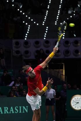 Rafa Nadal of Spain during Final, Day 7 of the 2019 Davis Cup at La Caja Magica on November 24, 2019 in Madrid, Spain. Cordon Press