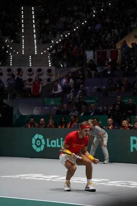 Rafa Nadal of Spain during Final, Day 7 of the 2019 Davis Cup at La Caja Magica on November 24, 2019 in Madrid, Spain. Cordon Press