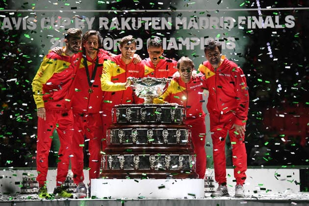 Tennis - Davis Cup Finale 2019 - Victoire del espagne - Rafael Nadal TENNIS : Davis Cup Finale - Spain - 24 11 2019 ChrysleneCaillaud Panoramic 