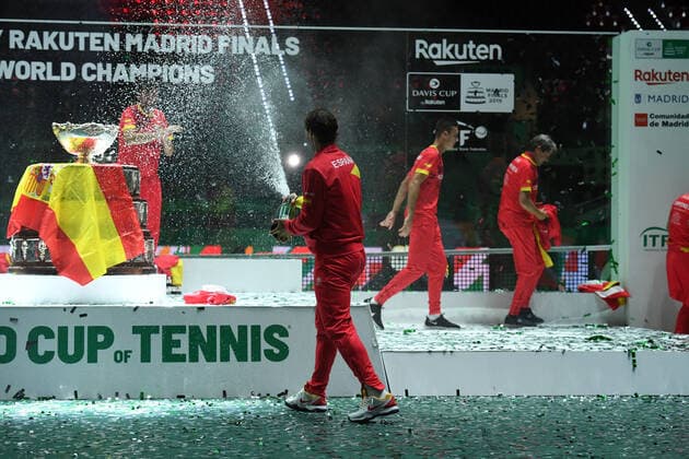 Tennis - Davis Cup Finale 2019 - Victoire de l Espagne TENNIS : Davis Cup Finale - Spain - 24 11 2019 ChrysleneCaillaud Panoramic 