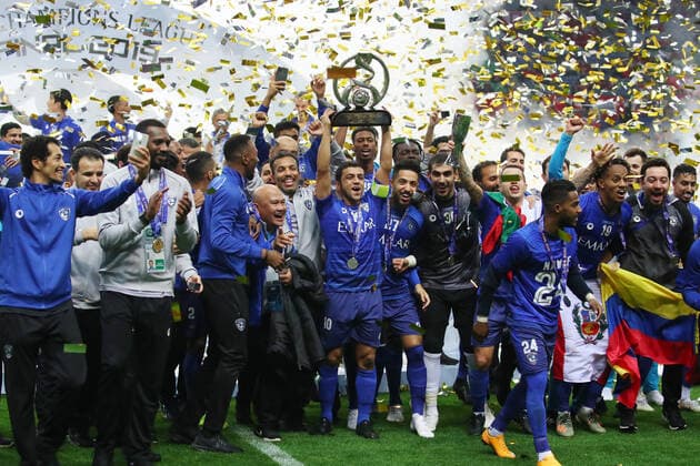 Al Hilal team group, Mannschaftsbild, Totale NOVEMBER 24, 2019 - Football Soccer : AFC Champions League 2019 Award Ceremony at Saitama Stadium 2002, Saitama, Japan. Noxthirdxpartyxsales  (117231504)