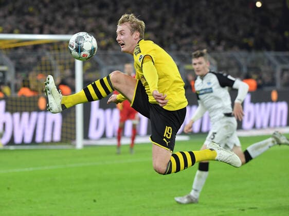 22.11.2019, Fussball GER, Saison 2019 2020, 1. Bundesliga, 12. Spieltag, Borussia Dortmund - SC Paderborn 3:3, Julian Brandt (Borussia Dortmund) Dortmund Nordrhein Westfalen Deutschland *** 22 11 2019, Soccer GER, Season 2019 2020, 1 Bundesliga, 12 Matchday, Borussia Dortmund SC Paderborn 3 3, Julian Brandt Borussia Dortmund Dortmund Nordrhein Westfalen Germany Team2