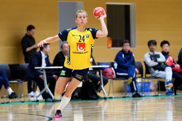 191126 Nathalie Hagman of Sweden during a friendly game between Sweden and Norway on November 26, 2019 in Fukuoka. Photo: Ludvig Thunman BILDBYRAN kod LT 35682 bbeng handboll women handball dam sverige sweden norge norway träningsmatch practice game test game vänskapsmatch Copyright: LUDVIGxTHUNMAN BB191126LT021