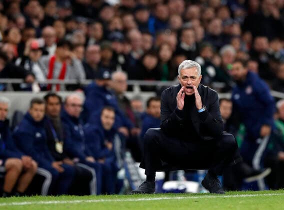 Bilder des Jahres 2019, Sport 11 November Sport Bilder des Tages Tottenham s Jose Mourinho during the UEFA Champions League match at the Tottenham Hotspur Stadium, London. Picture date: 26th November 2019. Picture credit should read: David Klein Sportimage EDITORIAL USE ONLY. No use with unauthorised audio, video, data, fixture lists, club league logos or live services. Online in-match use limited to 120 images, no video emulation. No use in betting, games or single club league player publications. SPI-0329-0038