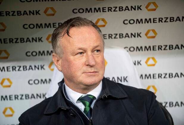 Trainer Michael ONEILL (NIR) Fussball Laenderspiel, EM-Qualifikation, Gruppe C, Deutschland (GER) - Nordirland (NIR) 6:1, am 19.11.2019 in Frankfurt Deutschland. Â