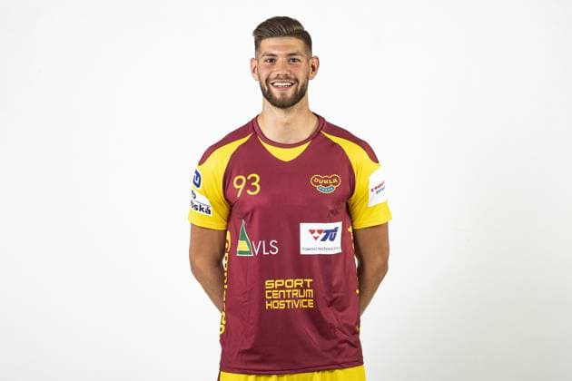 Jan Blecha. Spolecne foceni hazenkaru HC Dukla Praha 14. srpna 2019 v Praze. CTKPhotoF201911271351301 