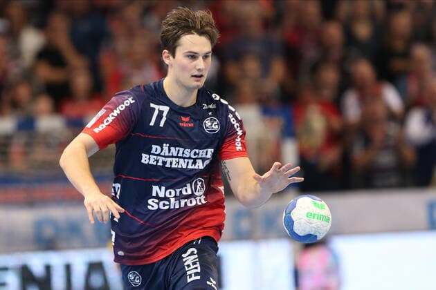 SG Flensburg-Handewitt vs Bergischer HC, LIQUI-MOLY Handball Bundesliga, 28.11.19; Flensburg Magnus Roed (SG Flensburg-Handewitt, 77) mit dem Tempogegenstoss Copyright: xBEAUTIFULxSPORTS MarioxM.xKobergx