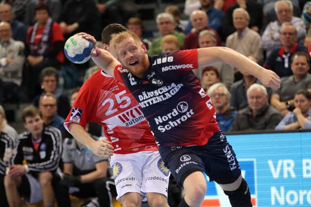 SG Flensburg-Handewitt vs Bergischer HC, LIQUI-MOLY Handball Bundesliga, 28.11.19; Flensburg Jim Gottfridsson (SG Flensburg-Handewitt, 24) Copyright: xBEAUTIFULxSPORTS MarioxM.xKobergx