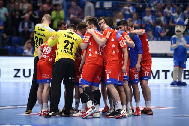 Abschlusskreis HBW Balingen-Weilstetten GER, Handball, 1. Bundesliga, TBV Lemgo Lippe gegen HBW Balingen-Weilstetten, 28.11.2019 Lemgo Copyright: xStrohdiekx Eibner-Pressefotox EP_jsk