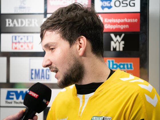 Daniel Rebmann (Frisch Auf Goeppingen 12), Frisch Auf Göppingen vs. HSG Wetzlar, 1. Bundesliga, Handball, Herren, 28.11.2019 Frisch Auf Göppingen vs. HSG Wetzlar, 1. Bundesliga, Handball, Herren, 28.11.2019 Göppingen Copyright: xEibner-Pressefotox EP_mst