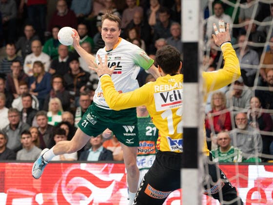 Emil Frend Öfors (HSG Wetzlar 21), Frisch Auf Göppingen vs. HSG Wetzlar, 1. Bundesliga, Handball, Herren, 28.11.2019 Frisch Auf Göppingen vs. HSG Wetzlar, 1. Bundesliga, Handball, Herren, 28.11.2019 Göppingen Copyright: xEibner-Pressefotox EP_mst