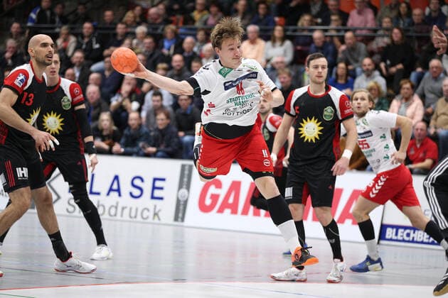 Jakob Schwabe (ASV Hamm-Westfalen 11) GER, Handball, 2. Bundesliga, TuS N-Luebbecke gegen ASV Hamm-Westfalen, 29.11.2019 Luebbecke Copyright: xStrohdiekx Eibner-Pressefotox EP_jsk
