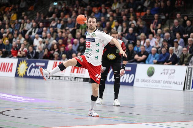 Vyron Papadopoulos (ASV Hamm-Westfalen 22) GER, Handball, 2. Bundesliga, TuS N-Luebbecke gegen ASV Hamm-Westfalen, 29.11.2019 Luebbecke Copyright: xStrohdiekx Eibner-Pressefotox EP_jsk
