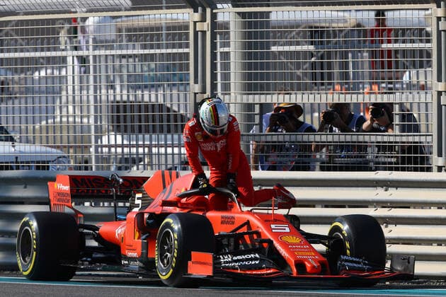 Photo4 LaPresse 29 11 2019 Abu Dhabi, United Arab Emirates Grand Prix Formula One Abu Dhabi 2019 In the pic: Sebastian Vettel (GER) Scuderia Ferrari SF90 crash  Copyright: xPhoto4 LaPressex