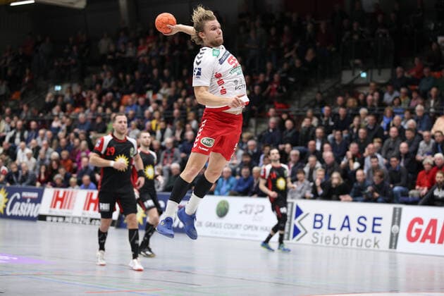 Marten Franke (ASV Hamm-Westfalen 55) GER, Handball, 2. Bundesliga, TuS N-Luebbecke gegen ASV Hamm-Westfalen, 29.11.2019 Luebbecke Copyright: xStrohdiekx Eibner-Pressefotox EP_jsk