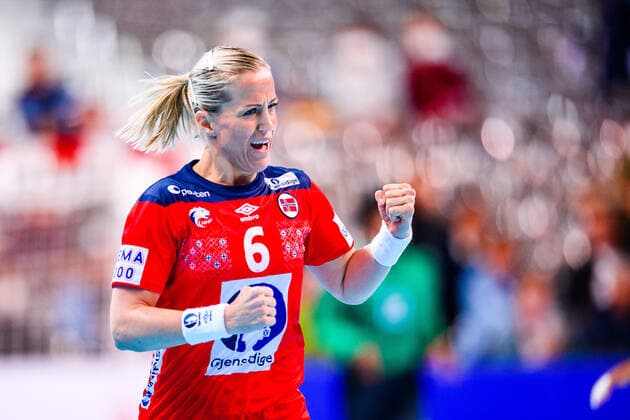 191130 Heidi Loke of Norway celebrates during the Women s World Handball Championship game between Norway and Cuba on November 30, 2019 in Kumamoto. Photo: Daniel Stiller Bildbyran kod DS 59408 bbeng dam women handball handboll world handball championship 2019 norway norge cuba kuba handball vm jubel Copyright: DANIELxSTILLER BB191130DS030