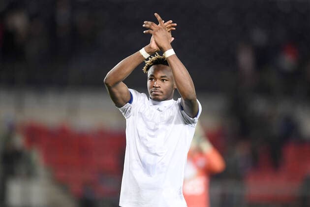 FAIR PLAY - 02 MOHAMED SIMAKAN (STRA) FOOTBALL : Strasbourg vs Lyon - Ligue 1 Conforama - 30 11 2019 AnthonyBIBARD FEP Panoramic 