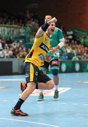 Uwe Gensheimer (Rhein-Neckar Loewen 3) GER, Handball, 1. Bundesliga, TSV GWD Minden gegen Rhein-Neckar Loewen, 30.11.2019 Minden Copyright: xStrohdiekx Eibner-Pressefotox EP_jsk