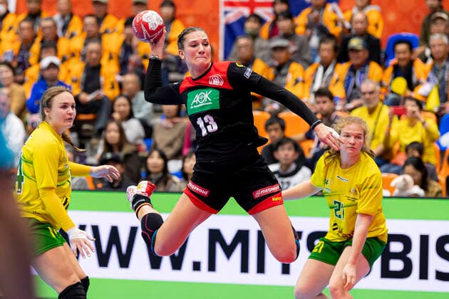 Sport Bilder des Tages Handball, Frauen: WM 2019, Vorrunde, Gruppe B, 2. Spieltag , Australien - Deutschland Julia Behnke (Deutschland Rostov Don) Yamaga City Overall Gymnasium Kumamoto Japan