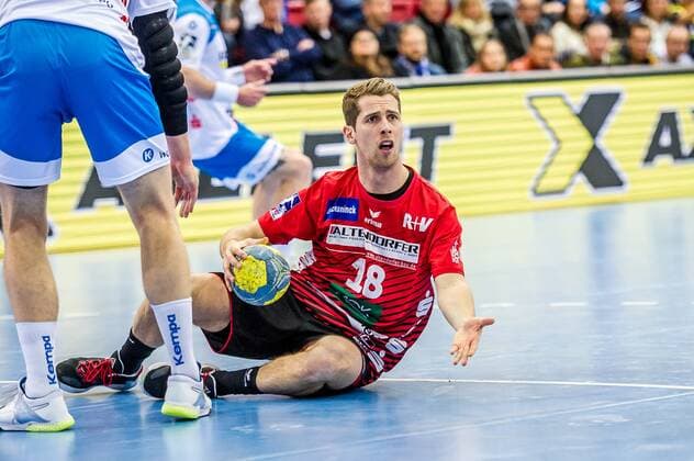 Terwolbeck, Alexander (HSG Nordhorn-Lingen 18) TVB 1898 Stuttgart - HSG Nordhorn Lingen HBL LIQUI MOLY 1.Handball-BundesligaSCHARRena Stuttgart Baden-Wuerttemberg Deutschland . 01.12.19 Handball 15. Spieltag , Baden Wuerttemberg Deutschland