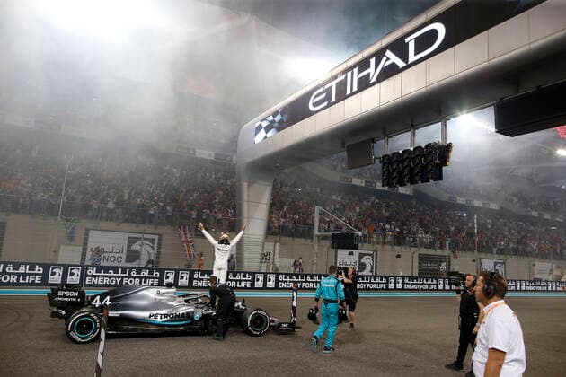 Motorsports: FIA Formula One World Championship, WM, Weltmeisterschaft 2019, Grand Prix of Abu Dhabi, 44 Lewis Hamilton (GBR, Mercedes AMG Petronas Motorsport), Abu Dhabi United Arab Emirates