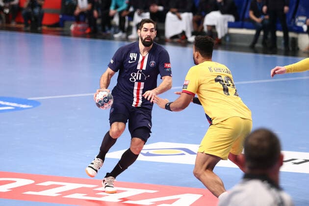 Nikola Karabatic (Paris Saint-Germain) HANDBALL : Paris Saint-Germain HB vs FC Barcelone - VELUX EHF Champions League - 10eme journee - 01 12 2019 KevinDomas Panoramic 