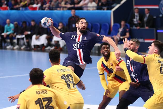 Nikola Karabatic (Paris Saint-Germain) HANDBALL : Paris Saint-Germain HB vs FC Barcelone - VELUX EHF Champions League - 10eme journee - 01 12 2019 KevinDomas Panoramic 
