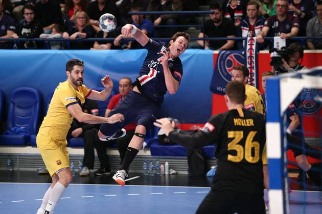 Sander Sagosen (Paris Saint-Germain) HANDBALL : Paris Saint-Germain HB vs FC Barcelone - VELUX EHF Champions League - 10eme journee - 01 12 2019 KevinDomas Panoramic 