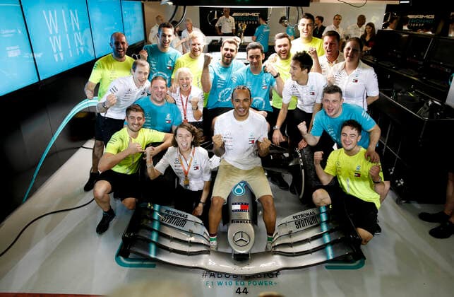 Motorsports: FIA Formula One World Championship, WM, Weltmeisterschaft 2019, Grand Prix of Abu Dhabi, 44 Lewis Hamilton (GBR, Mercedes AMG Petronas Motorsport), Abu Dhabi United Arab Emirates