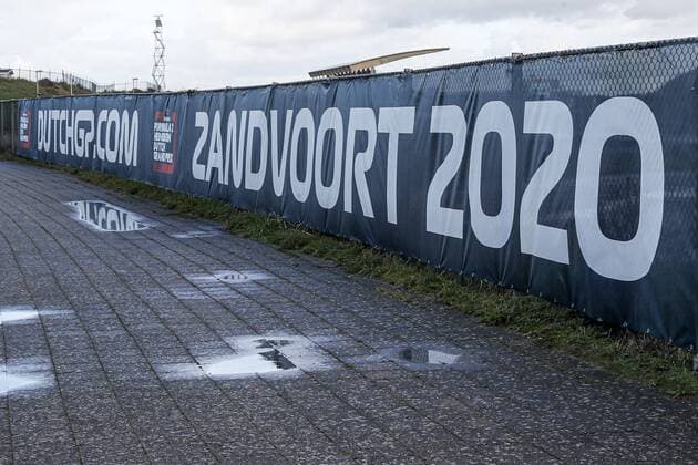 ZANDVOORT , 02-12-2019 , Circuit Zandvoort , dutchgp banner during the reconstruction to a Grade 1 circuit. Recontruction Circuit Zandvoort  x5574797x Copyright:
