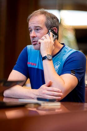Handball, Frauen: WM 2019, Vorrunde, Gruppe B, Media Day - Krafttraining - Deutschland Trainer Henk Groener (Deutschland) Yamaga City Kumamoto Japan