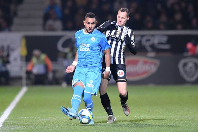 10 DIMITRI PAYET (OM) - 29 VINCENT MANCEAU (SCO) FOOTBALL : Angers vs Marseille - Ligue 1 Conforama - 03 12 2019 FEP Panoramic 