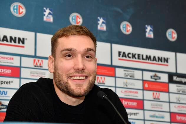03.12.2019 - Handball - 1. Bundesliga - Saison 2019 2020 - HC Erlangen HCE - Pressekonferenz Pressetermin Medientermin - - Klemen Ferlin