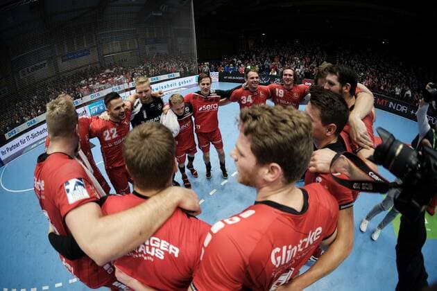 Sport Bilder des Tages 03.12.2019 xkhx Melsungen Handball-Bundesliga Saison 2019 2020 DHB-Pokal-Viertelfinale MT Melsungen gegen Füchse Berlin Grosser Jubel bei MT Melsungen nach dem Einzug in das Final Four