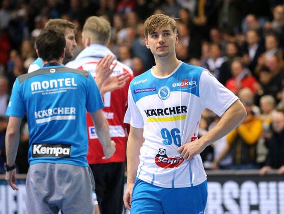 BAU 03.12.2019 Stuttgart Handball TVB Stuttgart vs. THW Kiel, Tim Roman Wieling (TVB) enttäuscht