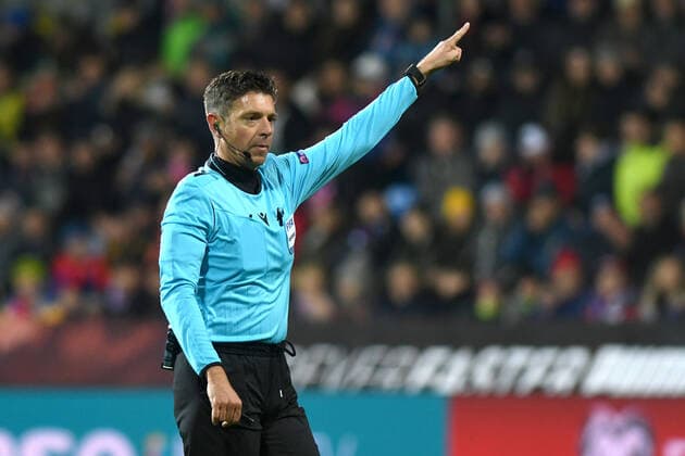 EUROPEAN UEFA QUALIFY EURO 2020, PILSEN 14-11-2019, CZECH REPUBLIC-KOSOVO 2-1, REFEREE GIANLUCA ROCCHI QUALIFICAZIONI EUROPEI 2020 REPUBBLICA CECA-KOSOVO 2-1