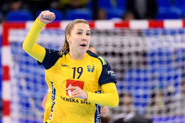191205 Anna Lagerquist of Sweden celebrates during the Women s World Handball Championship match between Sweden and Argentina on December 5, 2019 in Kumamoto. Photo: Ludvig Thunman BILDBYRAN kod LT 35694 bbeng dam women handball handboll world handball championship 2019 sverige sweden argentina jubel Copyright: LUDVIGxTHUNMAN BB191205LT003