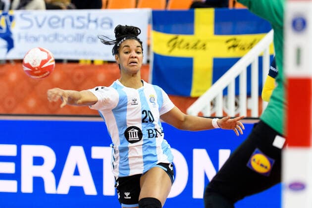 191205 Joana Bolling of Argentina during the Women s World Handball Championship match between Sweden and Argentina on December 5, 2019 in Kumamoto. Photo: Ludvig Thunman BILDBYRAN kod LT 35694 bbeng dam women handball handboll world handball championship 2019 sverige sweden argentina Copyright: LUDVIGxTHUNMAN BB191205LT006